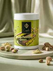 Pistachio Kunafa Cream Spread - Dubai Style Dessert Filling | Cavella Foods Creamy Flavor