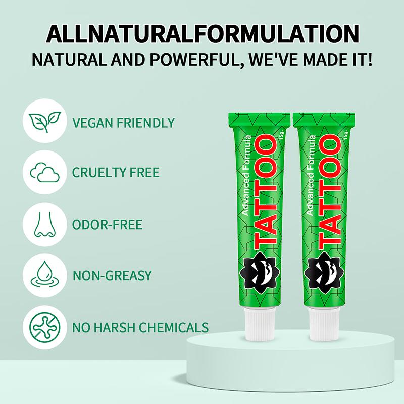 TKTX Tattoo Numbing Cream - Green 80% Numbing - Painless Tattoos Cream- Effective Numbing Formula for No-Distraction Tattoos (10g*4 Tubes)