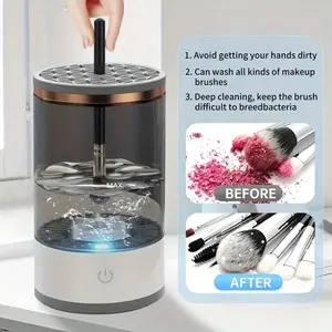 Electric Makeup Brush Cleaner, New Type Automatic Rotating Makeup Brush Cleaner, Suitable For All Sizes Of Makeup Brushes