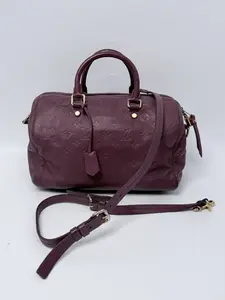 Pre-owned Louis Vuitton Leather Shoulder Bags Monogram Empreinte Speedy Bandoulière 30 Handle Handbag Shoulder Bag JA701LV