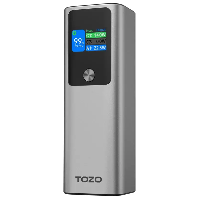 PB5 Portable Power Bank 27000mAh 3-Port Charger with 140W Output Digital Display Fast Charging