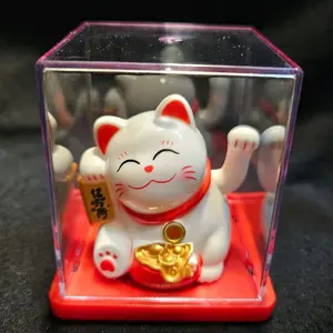 Tea Figurine - Waving Money Cat