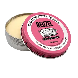 REUZEL, INC. Pink Pomade Grease - Heavy Hold Grape Tartar with 33.8 oz / 995 g Container