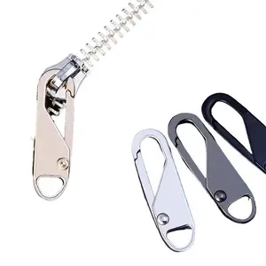 4pcs Zipper Slider Zipper Instant Zipper Repair Kit Replacement Travel Bag Zipper Puller DIY Sewing Craft