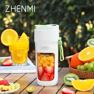 Great Gift: ZHENMI BPA-Free Cordless Portable Personal Blender – 12oz Ice Crushing Blender for Shakes & Smoothies, USB Rechargeable, Fits Most Cup Holders & Backpack Pockets, Perfect for Home, Office & On-the-Go