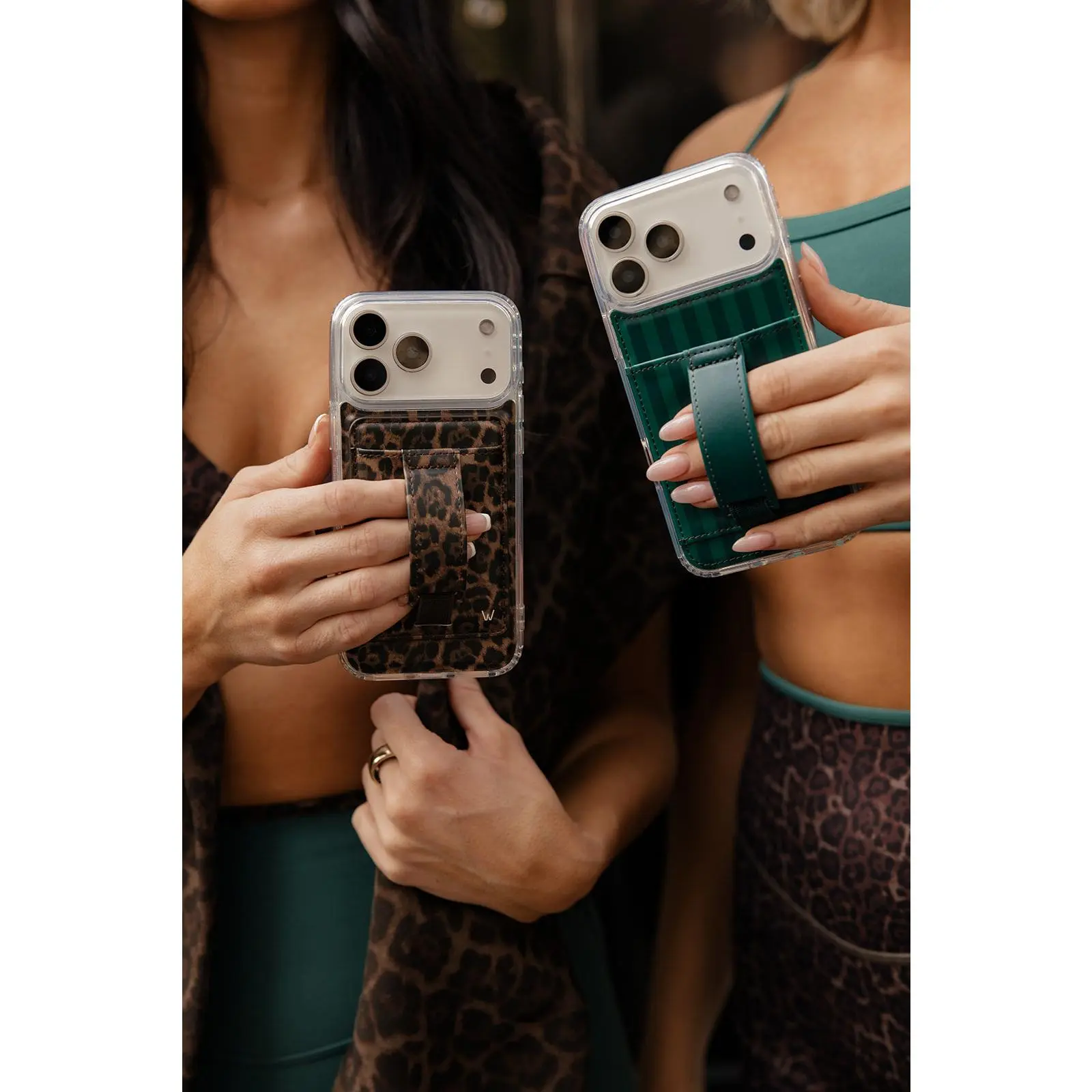 Walli Cases Evergreen Stripe Phone Case with Wallet and Finger Strap Walli Cases Evergreen Stripe Phone Case with Wallet and Finger Strap