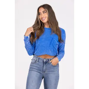 Lights Camera Action Long Sleeve Top Womenswear Shirts Pocket