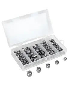 BLUEWING Split Shot Weight Model A 100pcs - Soft Lead Fishing Sinker Weight with Open-Ended Design, Compact Packaging, and Efficient Line Management