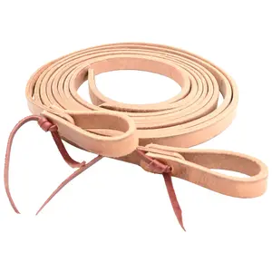 Coolhorse Leather 3/4" Heavy Harness Leather Split Rein- Handmade in Amarillo, TX