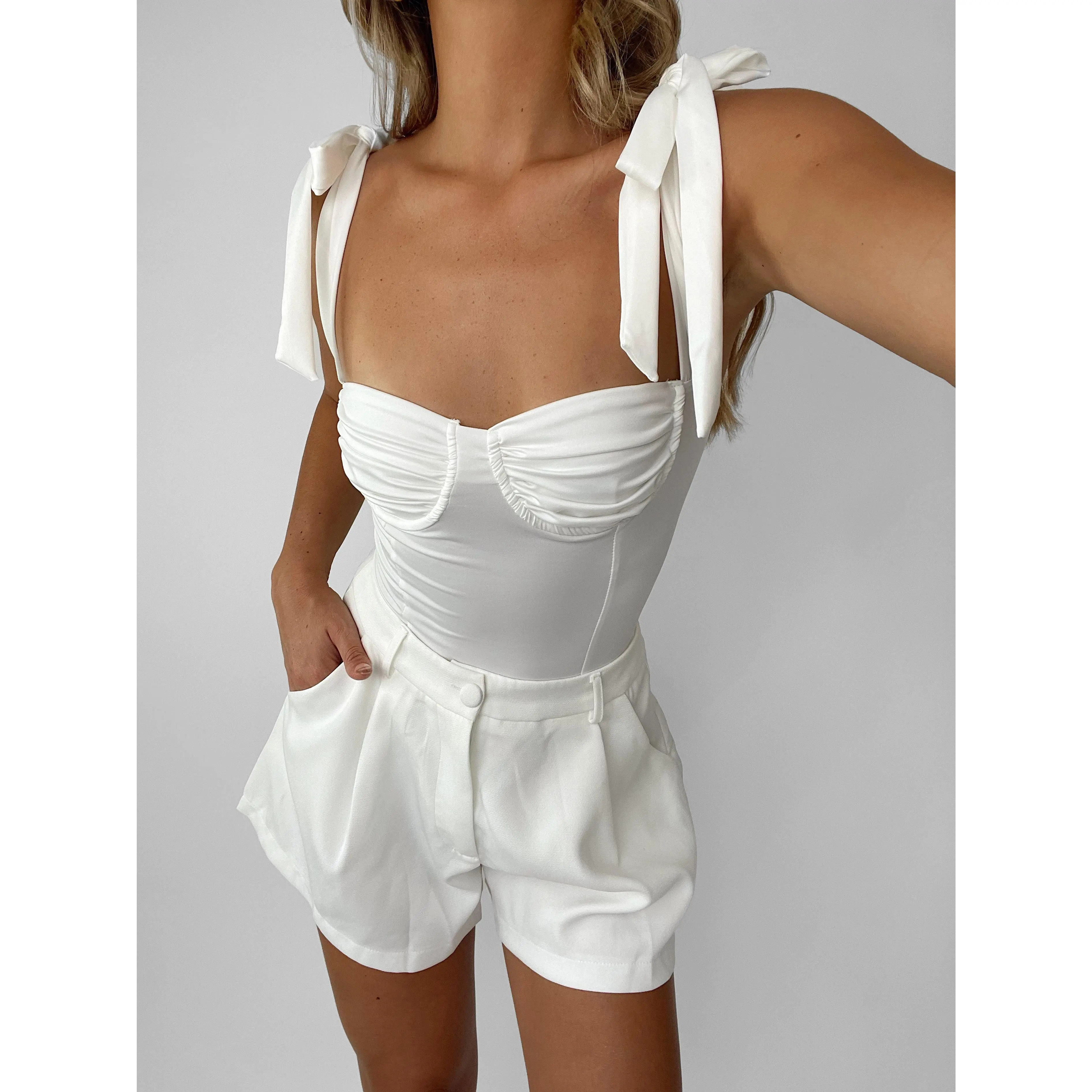 Italian Lovers Bodysuit // White