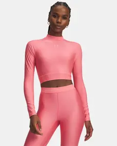 Under Armour HeatGear® Women's Crop Mock Long Sleeve