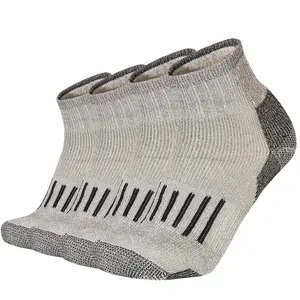 EnerWear 4P Pack Men's Merino Wool Cushion Trail Low Cut Socks Menswear Outdoor Sports Underwear