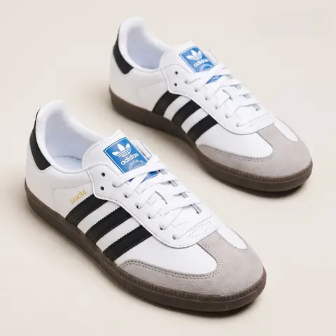 Adidas Samba OG Cloud White Core Black Youth Fashion Shoes New