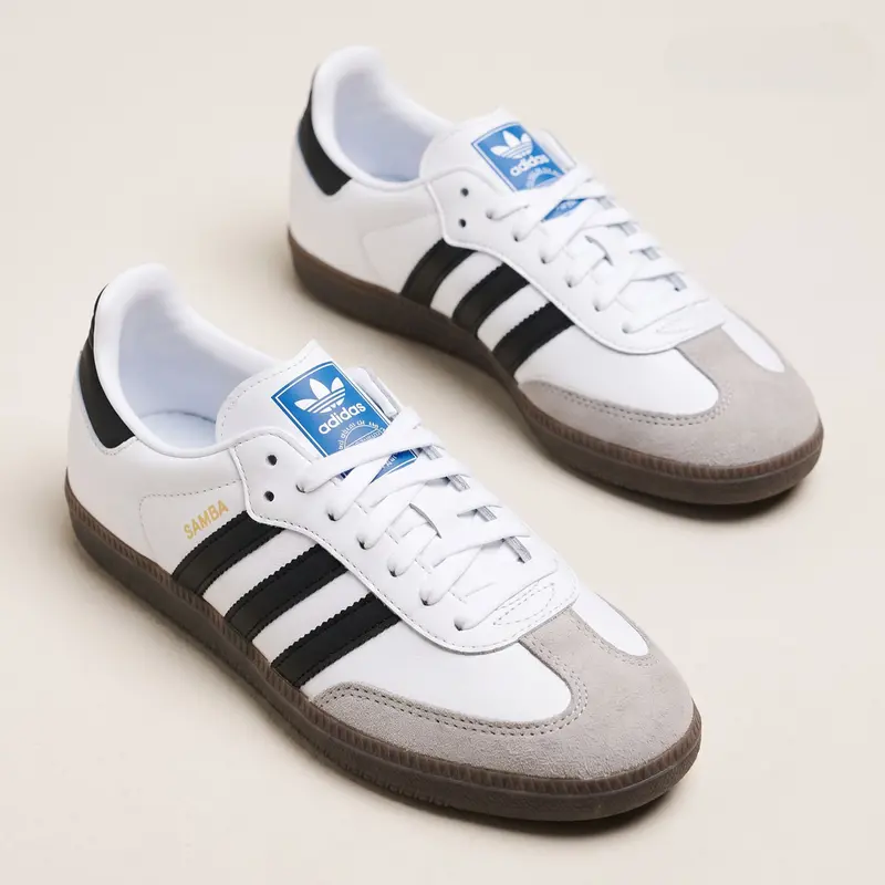 Adidas Samba OG Cloud White Core Black Youth Fashion Shoes New