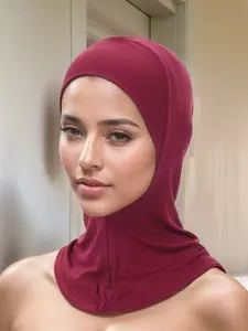 Women's Convenient Headscarf Accessory, Turban Hijab, Full Coverage Design, Comfortable Wrap for Daily Commute & Cultural Occasions