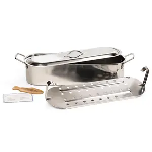 RSVP 18" Stainless Steel Fish Poacher Pan