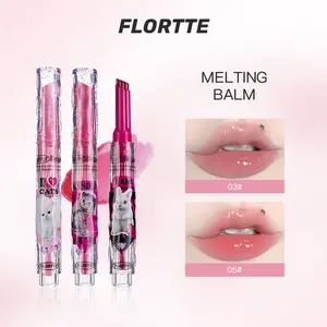 FLORTTE I Am Super Beauty Jelly Heart Lipstick Glossy Lipgloss Makeup Cosmetic