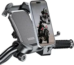 Motorcycle Phone Mount, Upgrade Bike Phone Mount, 360° Rotatable Phone Holder for Motorcycle Bike Bicycle Scooter
