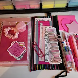 25 Piece Mystery Bookish Bundle with Pens Sticky Notes and Cute Stationery Items for Book Lovers