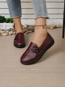 Women's Soft Leather Anti-Slip Shoes, Waterproof Lightweight Comfortable Casual Footwear for Daily Wear & Outdoor Activities