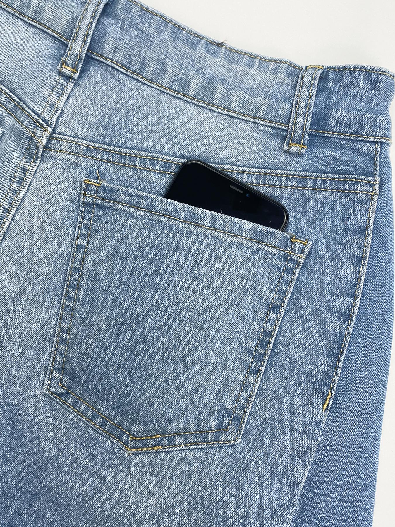 Aswulk Women's Jorts Baggy High Waisted Jean Shorts Ripped Denim Bermuda Shorts Y2K Shorts