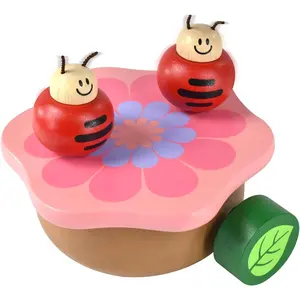 Wooden  Box Mechanism - Rock n Roll Dancing   Flower Playing Minuet No.3 for  (Ladybug)