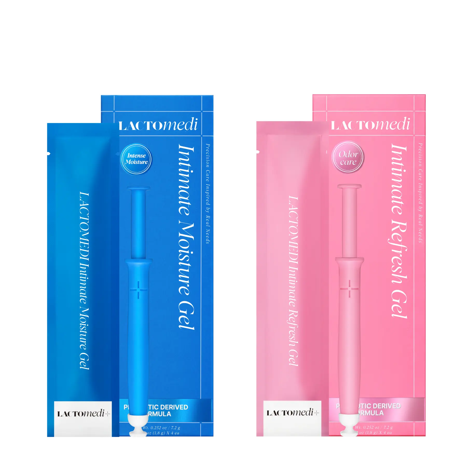 LACTOMEDI Refresh & Moisture Intimate Gel Duo | 1 Box Each | pH Balance, Freshness, Hydration & Dryness Comfort