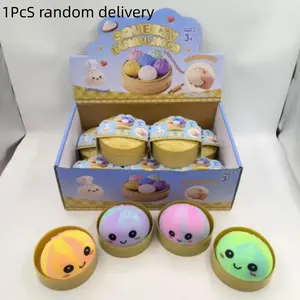 New Rainbow Baozi Stress Relief Toy, Creative Colorful Squishy, Cute Realistic Design, Large Baozi for Relaxation, Fun and Interactive, Squishy Bun Fidget, Stress Relief Squishies, Decompression Squeeze, Kawaii Squishy