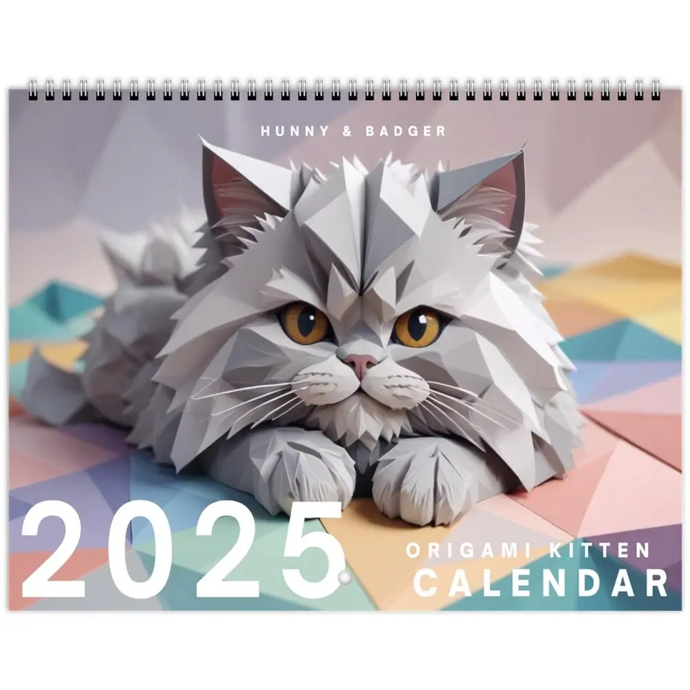 2025 Origami Kitten Calendar