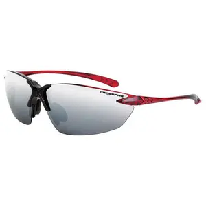 Crossfire Sniper Safety Glasses Red with Silver Mirror Lenses