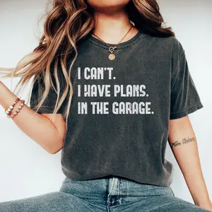I Cant I Have Plans In The Garage Shirt, Car Mechanics Short Sleeve T-Shirt