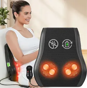 Admbm Neck Massager on TikTok Shop - 40°C Warm Hot Compress for Waist & Back Relief - 14 4D Deep Kneading Shiatsu Massage Points, Adjustable Speed Levels, Vibration Mode, Optional Heat Function, Rechargeable Battery