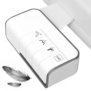 Hibbent Bidet Attachment for Toilet, Non-Electric Dual Nozzle for Frontal & Rear Wash, Adjustable Water Pressure Control, Fresh Water Bidet Toilet Seat, Self Cleaning Water Sprayer, Matte Black