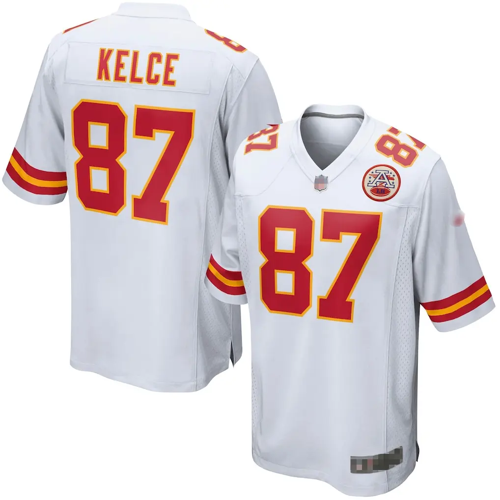 KC Football Premium Stitched Fan Edition Jersey Collection ( Kelce #87 )- Red/White - Custom Name & Number - US Ready
