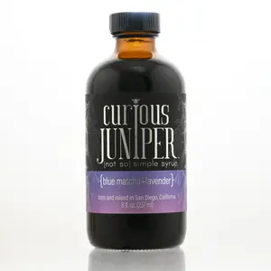 {blue matcha+lavender} - 8 oz - {not so} simple syrup