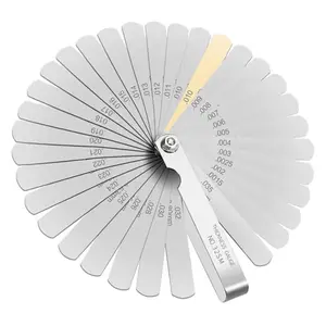 Feeler Gauges - 32  Feeler Gauge Set Stainless Steel  Marked Metric and Standard SAE - Valve Thickness Gauge (32- Tapered Feeler Gauge)