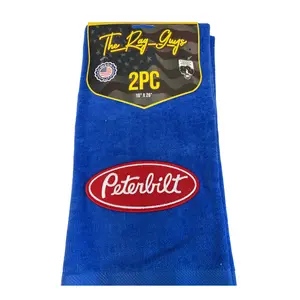 GS – Peterbilt Logo Door Handle Rags Cotton Velour 2 Pack