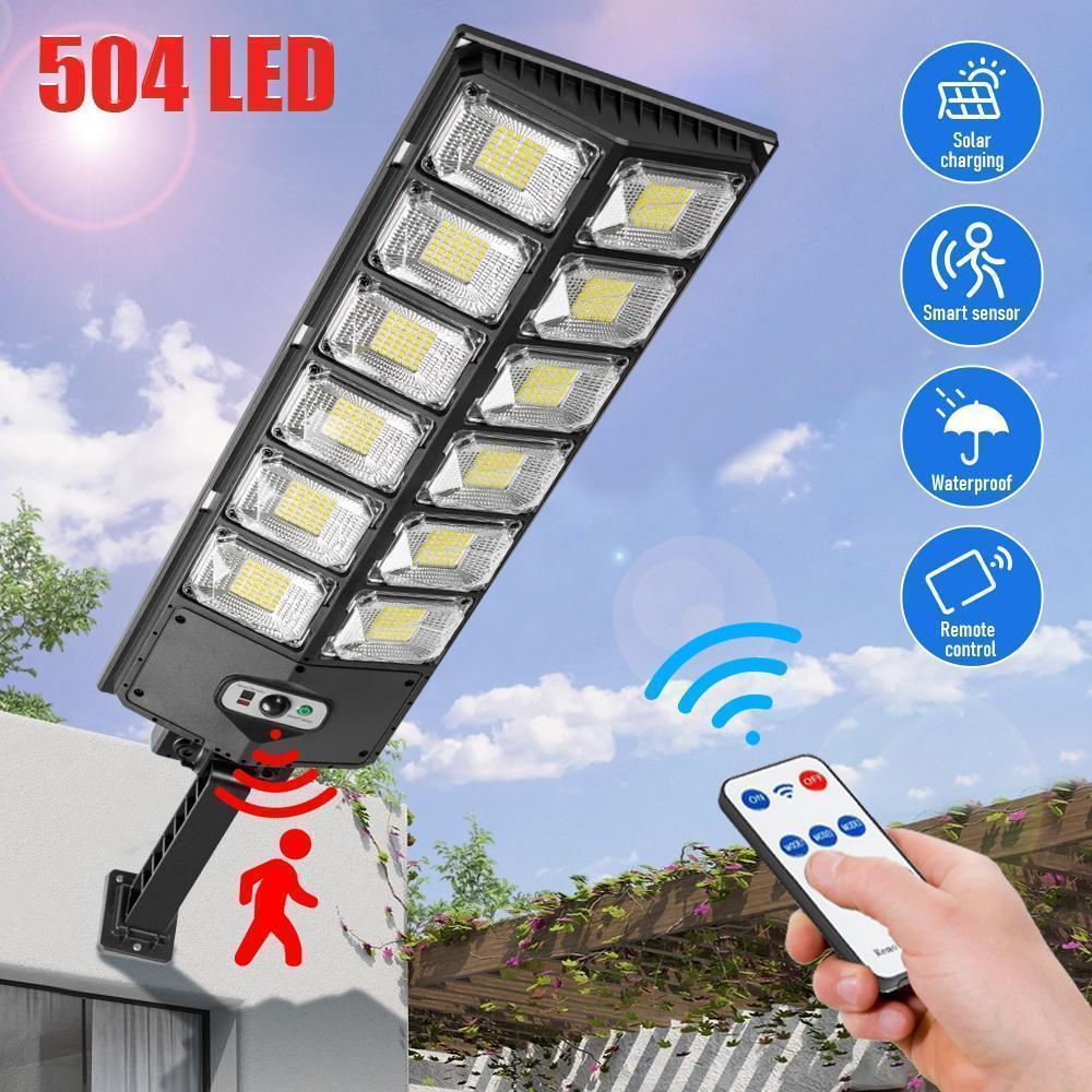 Outdoor Waterproof Solar Street Light, 100000LM Outdoor Dusk to Dawn Solar Light, IP67 Outdoor Waterproof,LED Flood Light, Outdoor Solar Street Light for Yard, Garage