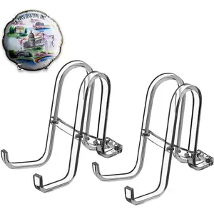 2 Pack 6 Inch  Plate Stands for Display - Holder Display Stand + Frame Holder for Picture, Decorative Plate, Book, Photo Easel