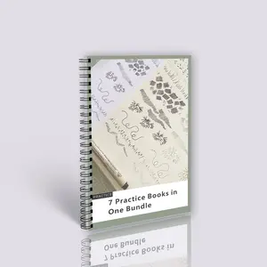 152-page beginner drawing exercise book, 7 sets of basic drawing skills and workbook collection, drawing skills and self-learning fingers, including different line types, vegetation symbols, 30 days of habit tracking, improve your hand-eye coordination sk