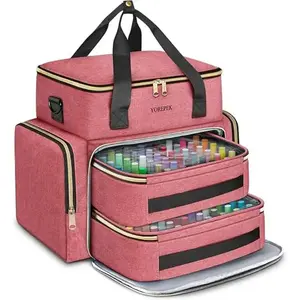 Large nail polish storage box can to bottle nail polish travel bag with compartments
