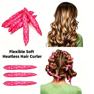 10Pcs Soft Sponge Curlers for Overnight Heatless Curls for Women Short/Long, No Heat Foam Rollers, Flexible Hair Styling Tools