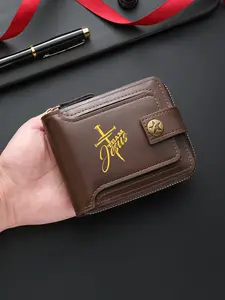 Team Jesus Vintage Leather Wallet, Durable Versatile Storage Purse, Wear-Resistant PU Material, Portable Easy Organization, Ideal Gift for Men and Women