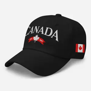 Embroidered Canada Hat for Men for Women, Canada Gifts, Canada Hats, Canada Proud Hat, Adjustable Strap, Unisex Baseball Hat
