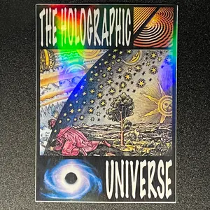 The Holographic Universe Sticker, Spirituality, Philosophy, Reality, Void, Emptyness, Oneness, Wholeness, Life, Love, Freedom