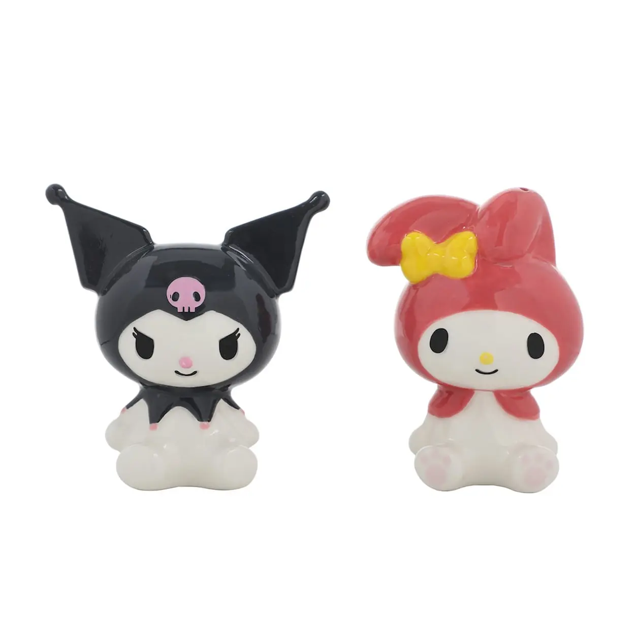 Sanrio My Melody & Kuromi Sculpted Ceramic Salt and Pepper Shakers Kitchen Set