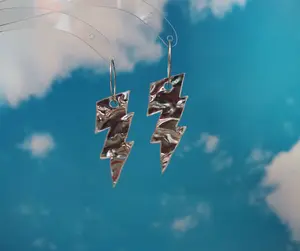 Ziggy Stardust lightning bolt earrings