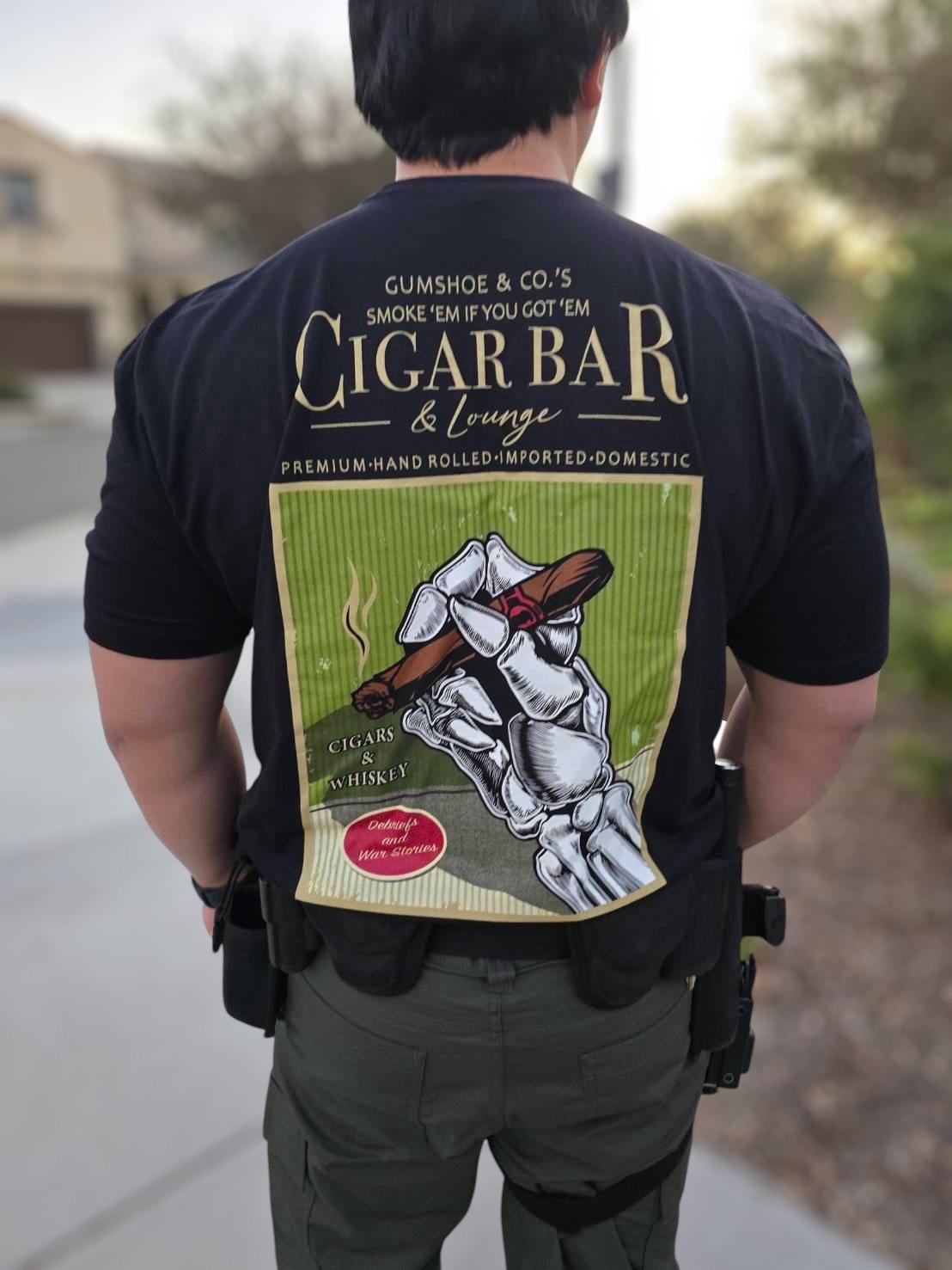 Gumshoe&Co. Brand Apparel (Unisex)/LEO Owned and Operated (Cigar Bar Shirt)