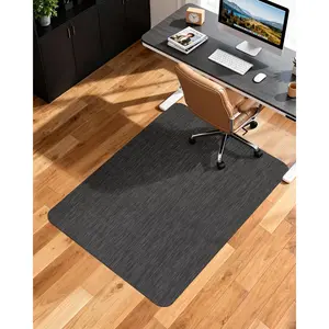 Office Chair Mat for Hardwood Floor, 35.4" x .2" Non-Slip Desk  Chair Mat, PVC Floor Mat for Rolling Chair, Heavy Duty /Tile Floor Protector Desk Rug for  Office, Black