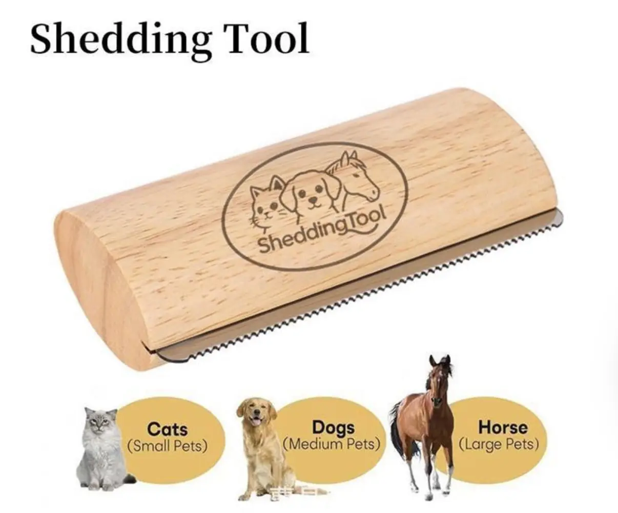 Brush for Shedding | Patented Deshedding Dog Brush | Pet Hair Remover for Short, Medium & Long Coats | Made in USA | 5 Inch